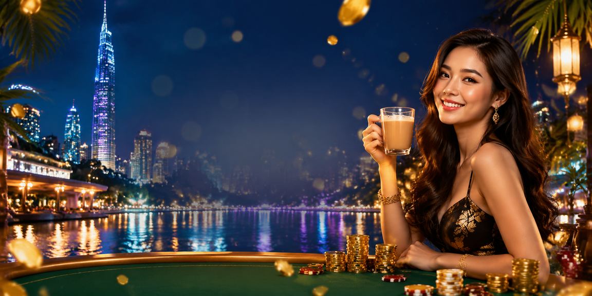 Pemain poker gaya Malaysia di Kuala Lumpur dengan suasana moden